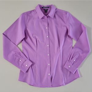 Eddie Bauer Women's Hyacinth Wrinkle Free Long Sleeve Button-Down Blouse